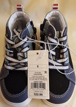 Cat &amp; Jack Brand Boys Stephan Sneakers Black/Navy Shoe-4 Sizes - £17.95 GBP