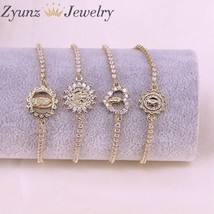10PCS, Gold Chain Virgin Mary Charm Bracelets For Women Crystal Bracelet Religio - £43.90 GBP