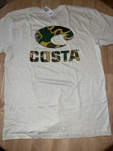 LARGE Costa Men&#39;s Camo Logo Short Sleeve T-Shirt - £19.77 GBP