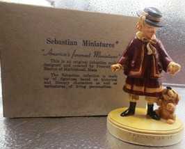 Vintage 1953 Sebastian Miniatures Figurine SPEAK FOR IT in box - $9.94