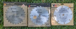 Saw Blades Woodworking Assorted Lot Of 3 Vermont American Black &amp; Decker... - £22.10 GBP