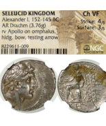 Alexander I Balas/APOLLO on Omphalus. SELEUKID Empire. NGC Choice VF Sil... - $436.05