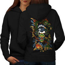 Dragon Face Japan Fantasy Sweatshirt Hoody Dragon Beast Women Hoodie Back - £17.22 GBP+