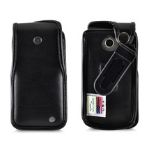 LG Exalt LTE VN220 4G Black Leather Case with Ratcheting, Removable Belt Clip - £33.48 GBP