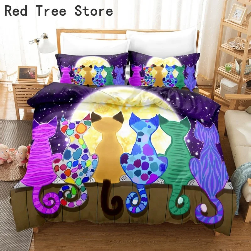 Drop Shipping Cartoon Cat Elephant Bedding Set Animal Design Bedclothes for Baby - £30.89 GBP+