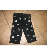 women&#39;s active shorts H &amp; M size XS nwt black embroidered roses - $33.00