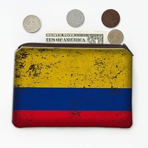 Colombia : Gift Coin Purse Flag Retro Artistic Colombian Expat Country - £8.11 GBP