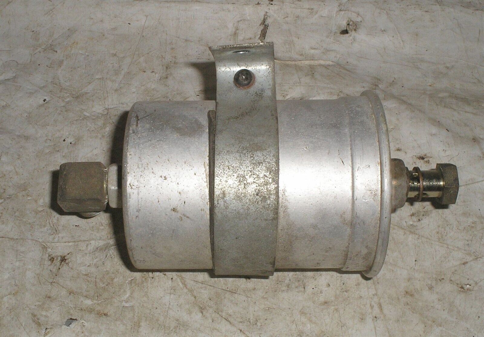 1982 Delorean DMC 12 OEM Fuel Filter w Bracket &amp; Fittings - $10.90