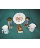 Catholic POPE Jonn Paul II Tea Coffee Cup Mug and Candle Souvenir item lot - $1,520.54 MXN