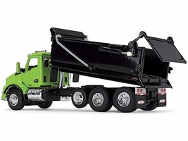 Kenworth T880 Day Cab with Rogue Transfer Dump Body Truck Lime Green and Black - £108.59 GBP