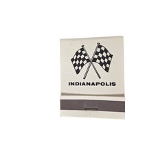 Vintage Matchbook Indianapolis Checkered Racing Flags Full Unstruck Adve... - $11.78