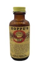 Vintage 1960 Hoppe’s Nitro Powder Solvent No.9 Amber Bottle - £11.30 GBP