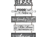 Bless The Food Before Us Farmhouse Kitchen Wall Decor - Dining Room Deco... - $40.99