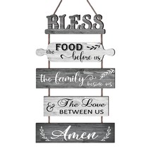 Bless The Food Before Us Farmhouse Kitchen Wall Decor - Dining Room Decorations  - £32.76 GBP