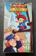 BEN AND ME Walt Disney Mini Classics VHS Video Tape 1991 Animated Cartoon EUC - £3.75 GBP
