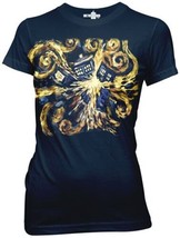 Doctor Who The Tardis Exploding Van Gogh The Pandorica Opens Baby Doll Shirt NEW - £11.59 GBP