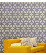 Wall Stencil Kagami Allover LG - reusable stencils instead of wallpaper ... - $46.00