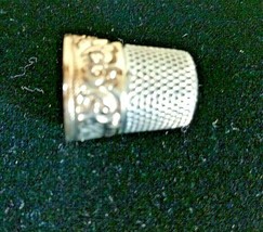 Ketchell &amp; McDougall Antique 14K Gold and Sterling Silver Thimble # 7 - £231.26 GBP