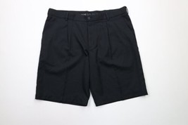 Nike Golf Mens Size 38 Pleated Tech Golfing Golf Chino Shorts Black Polyester - £30.45 GBP