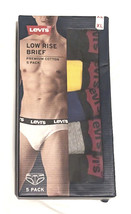 Levi&#39;s 5 Pack Men&#39;s Low Rise Underwear Briefs  Size XL Was $42NWT - £13.57 GBP