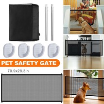 Baby Pets Dog Cat Safety Door Guard Mesh Gate Fence Home Kitchen Net Retractable - £19.17 GBP