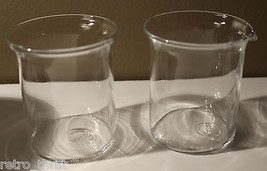 Bodum Bistro Clear Glass Sugar Bowl and Creamer Set MCM Denmark Modern (A) - $37.41