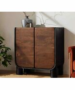 interoknack Vintage Solid Wood Shoe Cabinet, Entryway Mid-Century Storag... - $40,388.19 MXN