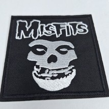MISFITS punk Fiend Skull Iron On Patch embroidered danzig samhain black ... - £3.85 GBP
