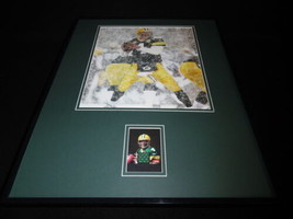 Brett Favre 16x20 Framed Game Used Jersey &amp; Photo Display Packers - £62.31 GBP