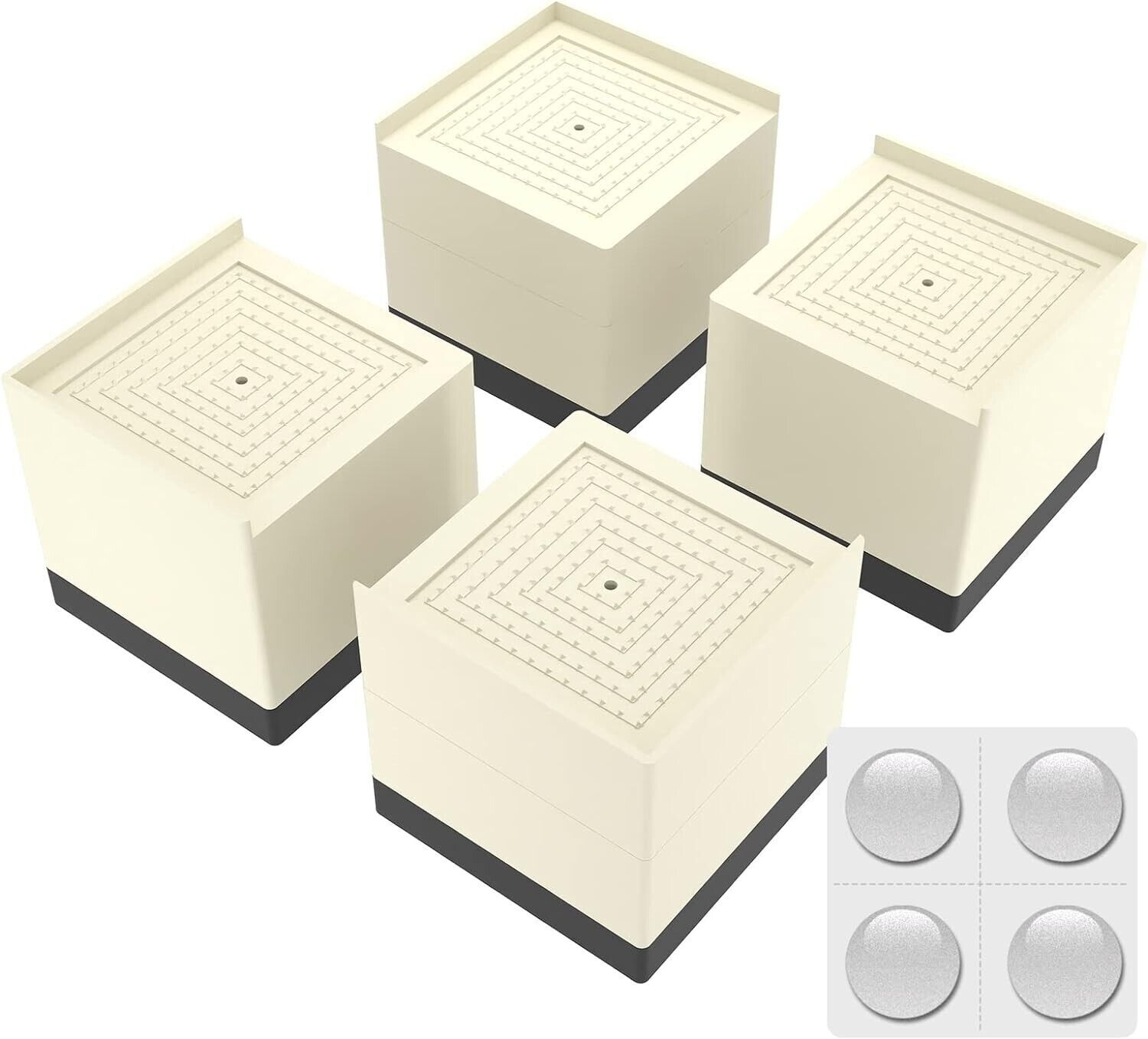 2 Pack Adjustable Bed Furniture Risers,Elevation in Heights 1.6&quot; or 3.2&quot;... - $24.74