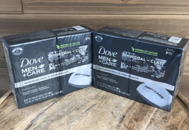 16 Dove Men+Care Charcoal Clay 3in1 Hand Body Face Exfoliate Bar 3.75 oz 8pk x 2 - £36.58 GBP