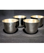 Vintage LEONARD SILVER EALES Pewter JEFFERSON CUP Unused Set Of 4 - NO M... - $28.50