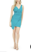 Guess Women Dress Blue Size 0 Sheath V-Neck Asymmetrical-Hem Sleeveless $108 NEW - £27.96 GBP