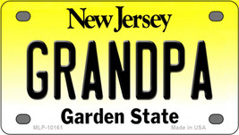 Grandpa New Jersey Novelty Mini Metal License Plate Tag - £11.25 GBP