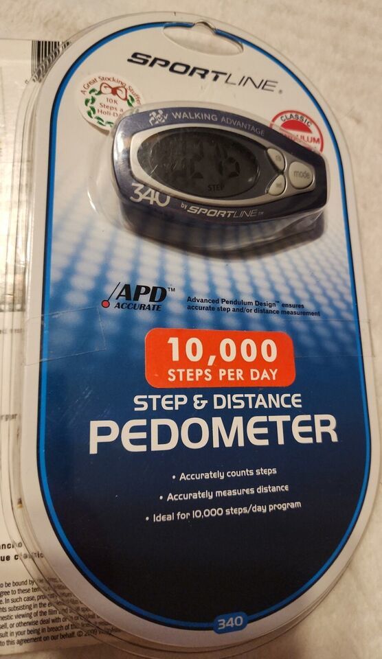 Primary image for Sportline Step and Distance Pedometer 340- NEW SEALED