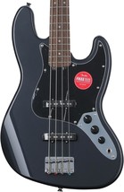 Squier Affinity Series Jazz Bass, Charcoal Frost Metallic, Laurel Fingerboard - £287.87 GBP
