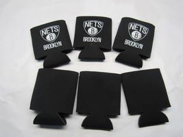 NBA Brooklyn Nets on Black and White Can Coolie Lot of 6 - £10.21 GBP