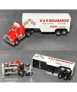 2022 AutoWorld X-Traction Slot Car BOBBY ISAAC K&amp;K Peterbilt Truck Trail... - $43.99