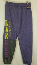 Adidas Los Angeles Lakers Purple Warm Up Sweat Pants Sz M Alt 3rd Classic Retro - £31.53 GBP