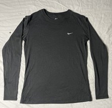 Nike Shirt Men’s Size Medium Black Dri Fit Long Sleeve Base Layer Swoosh - $20.00