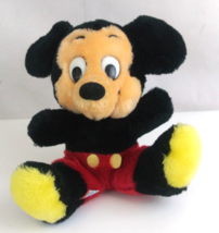 Vintage Walt Disney Productions Mickey Mouse 8&quot; Collectible Plush Made In Korea - £9.27 GBP