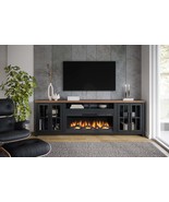 97&quot; Fireplace TV Stand for 100&quot; TVs | Minimal Assembly, Black/Whiskey - $30,652.64 MXN