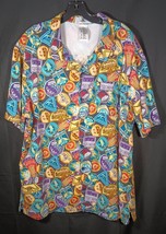 Walt Disney World Parks &amp; Attractions Button Up Vent Back Men&#39;s Camp Shi... - £22.93 GBP