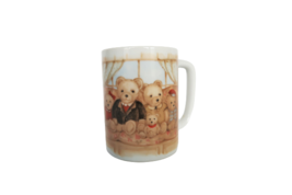 Otagiri Teddy Bear Family Coffee Cup Mug Stoneware Japan Vintage - £11.98 GBP