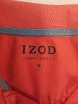 IZOD Short Sleeve Red Collared Men T-shirt Size Medium  image 4