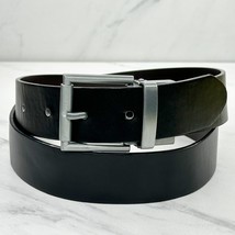 The Children&#39;s Place Black and Brown Reversible Faux Leather Belt Size 8-16 Kids - £7.75 GBP