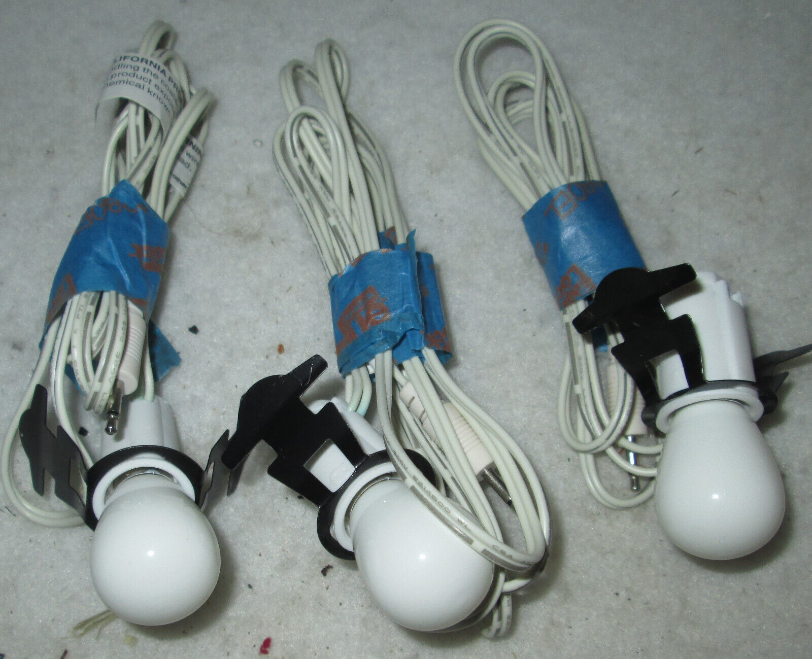 Primary image for (3) Department 56 Accessories for Villages Building 3 Light Cords Lights.