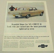 1965 Print Ad Chevy II Nova 4-Dr Sedan Chevrolet 300 HP - £9.82 GBP