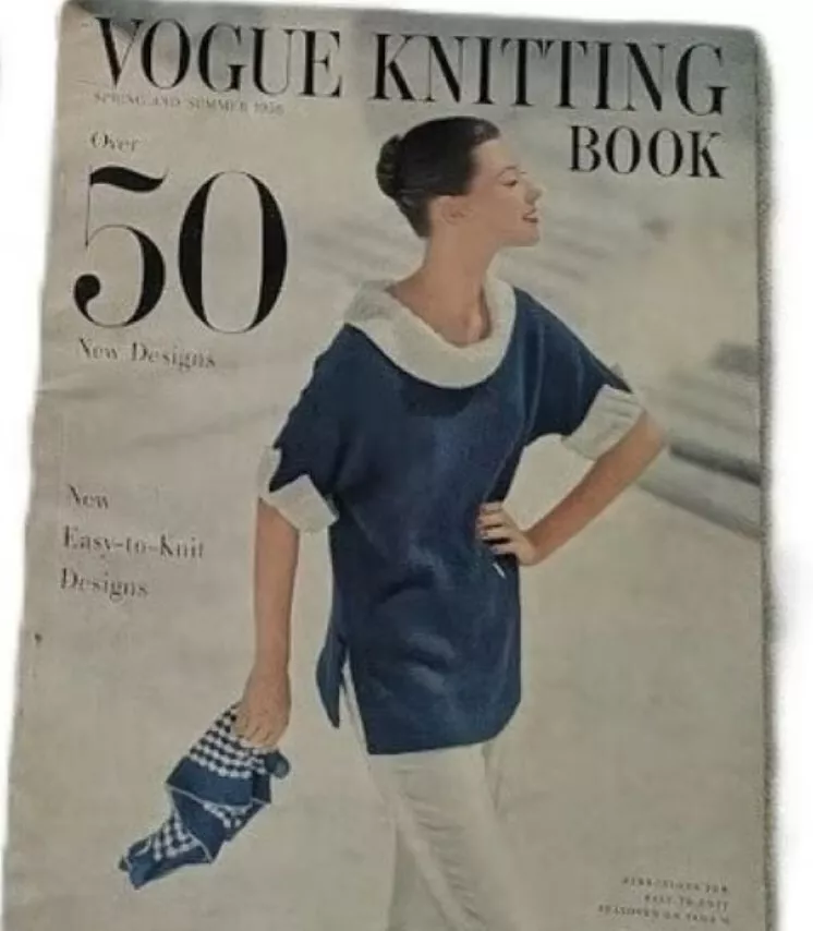 Rare Vogue Knitting Book Spring Summer 1956 Magazine Vintage Knitting Pa... - £30.92 GBP