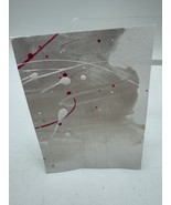 ACEO Pearl Splatter 8/9 Abstract Pink Drip Mini Art Card Painting Collec... - $61.75 MXN